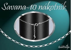 Savana 10 - nákotník stříbřený